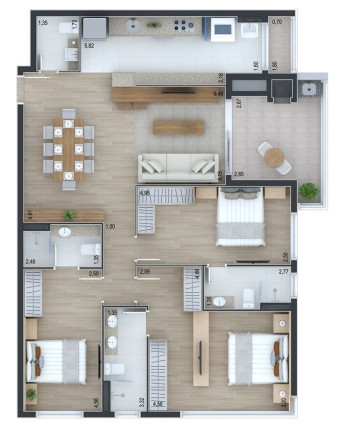 Imagem Apartamento com 2 Quartos à Venda, 90 m² em Ahú - Curitiba Imagem Apartamento com 2 Quartos à Venda, 90 m² em Ahú - Curitiba