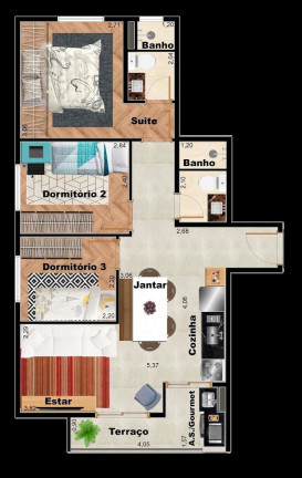 Imagem Apartamento com 3 Quartos à Venda, 60 m² em Vila Ré - São Paulo Imagem Apartamento com 3 Quartos à Venda, 60 m² em Vila Ré - São Paulo