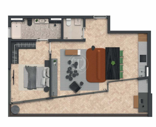 Imagem Apartamento com 1 Quarto à Venda, 88 m² em Jardim Paulista - São Paulo