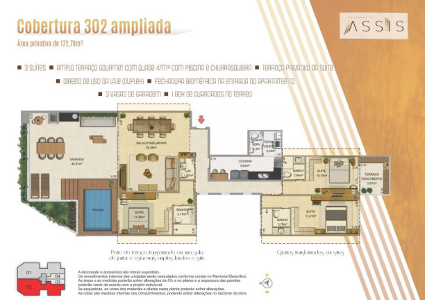 Imagem Apartamento com 3 Quartos à Venda, 172 m² em Recreio Dos Bandeirantes - Rio De Janeiro