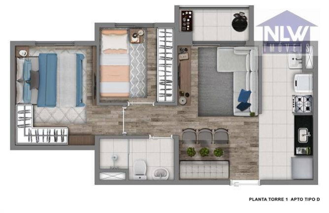 Imagem Apartamento com 2 Quartos à Venda, 38 m² em Jardim Prudência - São Paulo