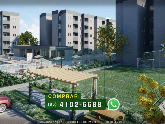 Imagem Apartamento com 2 Quartos à Venda, 46 m² em Pires Facanha - Eusébio Imagem Apartamento com 2 Quartos à Venda, 46 m² em Pires Facanha - Eusébio