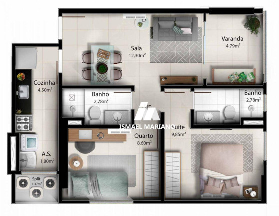 Imagem Apartamento com 2 Quartos à Venda, 55 m² em Praia De Itaparica - Vila Velha Imagem Apartamento com 2 Quartos à Venda, 55 m² em Praia De Itaparica - Vila Velha