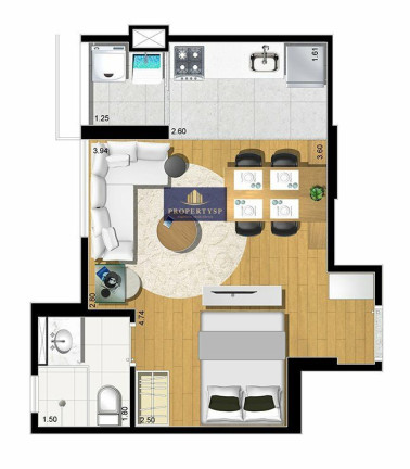 Imagem Apartamento com 1 Quarto à Venda, 29 m² em Cerqueira César - São Paulo