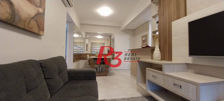 Imagem Apartamento com 1 Quarto para Alugar, 50 m² em Gonzaga - Santos Imagem Apartamento com 1 Quarto para Alugar, 50 m² em Gonzaga - Santos