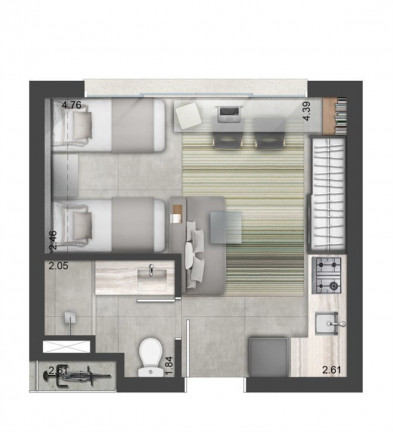 Imagem Imóvel com 1 Quarto à Venda, 24 m² em Cidade Baixa - Porto Alegre Imagem Imóvel com 1 Quarto à Venda, 24 m² em Cidade Baixa - Porto Alegre
