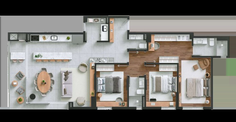 Imagem Apartamento com 3 Quartos à Venda, 180 m² em Portão - Curitiba Imagem Apartamento com 3 Quartos à Venda, 180 m² em Portão - Curitiba