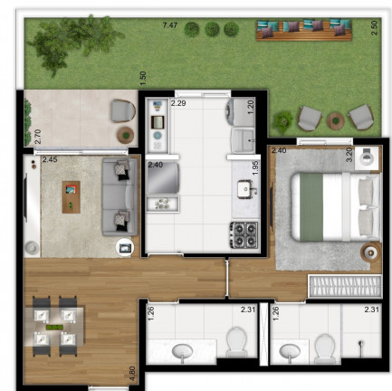 Imagem Apartamento com 2 Quartos à Venda, 54 m² em Ipiranga - São Paulo