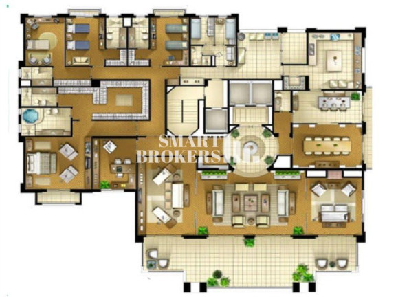 Imagem Apartamento com 4 Quartos à Venda, 607 m² em Paraíso Do Morumbi - São Paulo Imagem Apartamento com 4 Quartos à Venda, 607 m² em Paraíso Do Morumbi - São Paulo