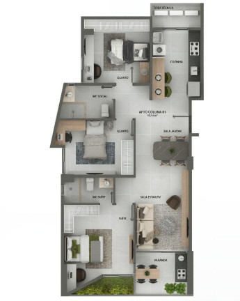 Imagem Apartamento com 3 Quartos à Venda, 85 m² em Jardim Cidade Universitária - João Pessoa Imagem Apartamento com 3 Quartos à Venda, 85 m² em Jardim Cidade Universitária - João Pessoa