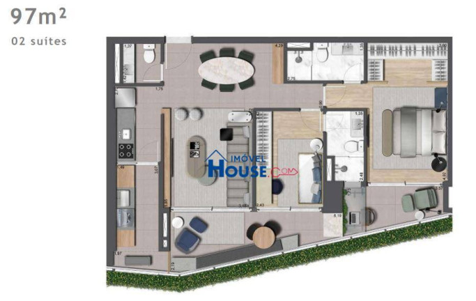 Imagem Apartamento com 2 Quartos à Venda, 97 m² em Jardins - São Paulo Imagem Apartamento com 2 Quartos à Venda, 97 m² em Jardins - São Paulo