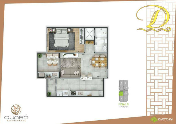 Imagem Apartamento com 1 Quarto à Venda, 47 m² em Vila Guilhermina - Praia Grande