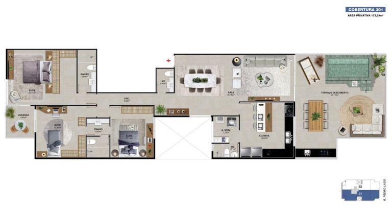 Imagem Apartamento com 3 Quartos à Venda, 173 m² em Barra Da Tijuca - Rio De Janeiro