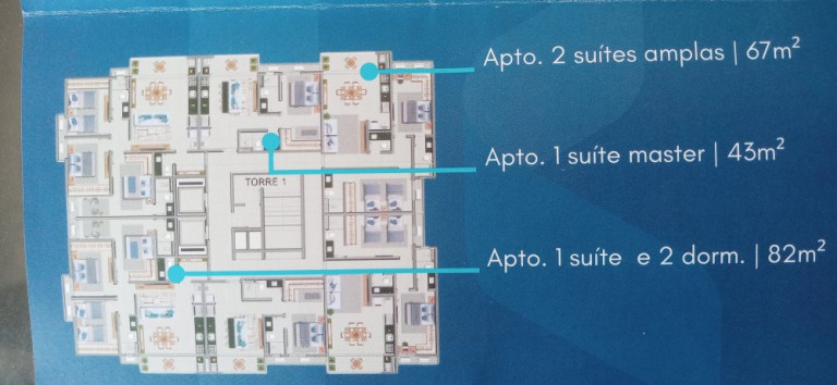 Imagem Apartamento com 1 Quarto à Venda, 42 m² em Martim De Sá - Caraguatatuba