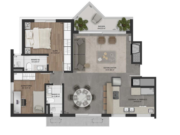 Imagem Apartamento com 2 Quartos à Venda, 79 m² em Mont Serrat - Porto Alegre Imagem Apartamento com 2 Quartos à Venda, 79 m² em Mont Serrat - Porto Alegre