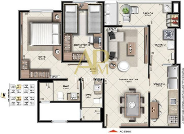 Imagem Apartamento com 3 Quartos à Venda, 92 m² em Campinas - São José Imagem Apartamento com 3 Quartos à Venda, 92 m² em Campinas - São José