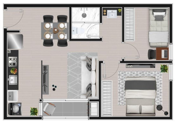Imagem Apartamento com 2 Quartos à Venda, 35 m² em Cidade Industrial - Curitiba Imagem Apartamento com 2 Quartos à Venda, 35 m² em Cidade Industrial - Curitiba