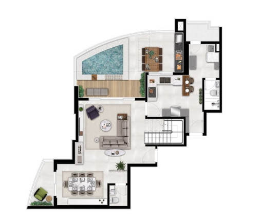 Imagem Apartamento com 2 Quartos à Venda, 113 m² em Ponta Da Praia - Santos