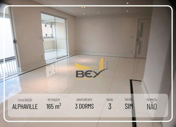 Imagem Apartamento com 3 Quartos à Venda, 165 m² em Alphaville Industrial - Barueri