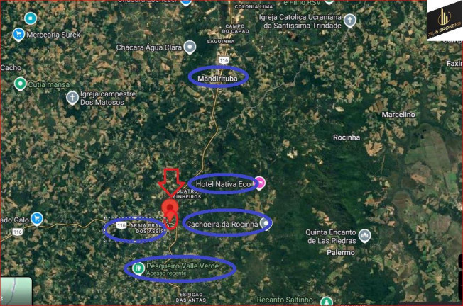Imagem Imóvel com 3 Quartos à Venda, 24.636 m² em Pr 419 - Mandirituba Imagem Imóvel com 3 Quartos à Venda, 24.636 m² em Pr 419 - Mandirituba