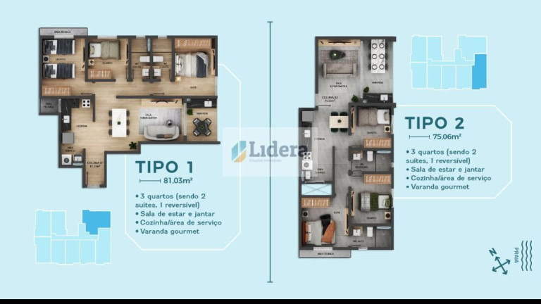 Imagem Apartamento com 2 Quartos à Venda, 50 m² em Intermares - Cabedelo
