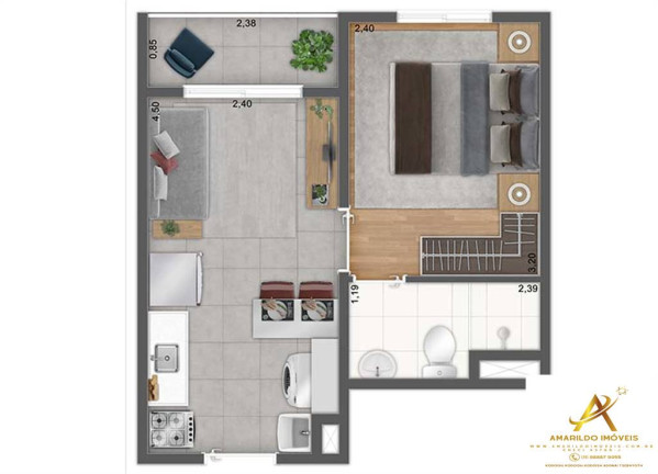 Imagem Apartamento com 1 Quarto à Venda, 27 m² em Bras - São Paulo