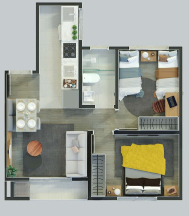 Imagem Apartamento com 2 Quartos à Venda, 43 m² em Central Park - Cachoeirinha