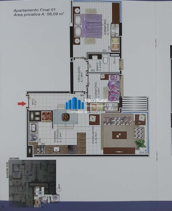 Imagem Apartamento com 2 Quartos à Venda, 79 m² em Botafogo - Bento Gonçalves Imagem Apartamento com 2 Quartos à Venda, 79 m² em Botafogo - Bento Gonçalves