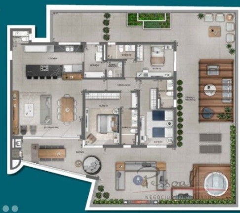 Imagem Apartamento com 3 Quartos à Venda, 165 m² em Cacupé - Florianópolis