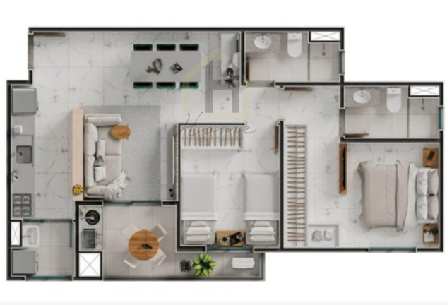 Imagem Imóvel com 3 Quartos à Venda, 80 m² em Parque Das Nações - Santo André Imagem Imóvel com 3 Quartos à Venda, 80 m² em Parque Das Nações - Santo André