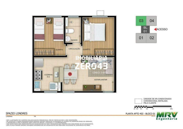 Imagem Apartamento com 2 Quartos à Venda, 46 m² em Nova Olinda - Londrina Imagem Apartamento com 2 Quartos à Venda, 46 m² em Nova Olinda - Londrina