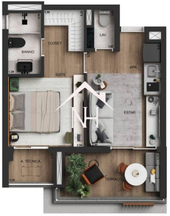 Imagem Apartamento com 1 Quarto à Venda, 41 m² em Perdizes - São Paulo