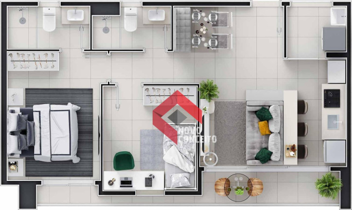 Imagem Apartamento com 2 Quartos à Venda, 59 m² em Joaquim Távora - Fortaleza Imagem Apartamento com 2 Quartos à Venda, 59 m² em Joaquim Távora - Fortaleza