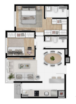 Imagem Apartamento com 3 Quartos à Venda, 85 m² em Menino Deus - Porto Alegre