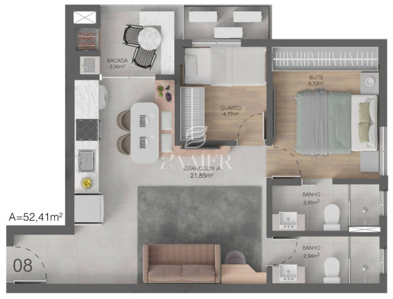 Imagem Apartamento com 2 Quartos à Venda, 50 m² em Anita Garibaldi - Joinville Imagem Apartamento com 2 Quartos à Venda, 50 m² em Anita Garibaldi - Joinville