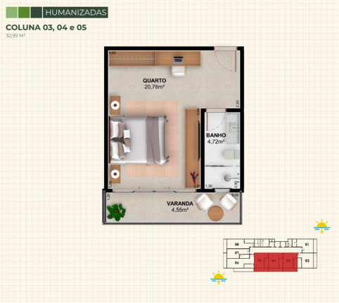 Imagem Apartamento com 1 Quarto à Venda, 32 m² em Centro - Cabo Frio