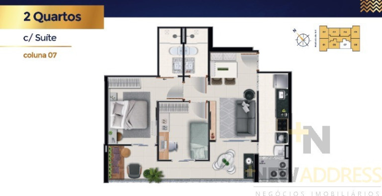 Imagem Apartamento com 2 Quartos à Venda, 60 m² em Praia De Itaparica - Vila Velha Imagem Apartamento com 2 Quartos à Venda, 60 m² em Praia De Itaparica - Vila Velha
