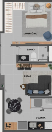 Imagem Apartamento com 1 Quarto à Venda, 37 m² em Nova Gerty - São Caetano Do Sul