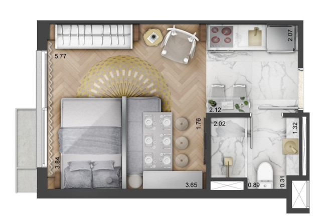 Imagem Imóvel com 1 Quarto à Venda, 25 m² em Mont Serrat - Porto Alegre Imagem Imóvel com 1 Quarto à Venda, 25 m² em Mont Serrat - Porto Alegre