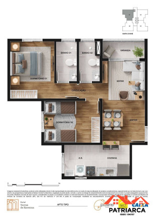 Imagem Apartamento com 2 Quartos à Venda, 58 m² em Jardim Das Palmeiras - Sumaré