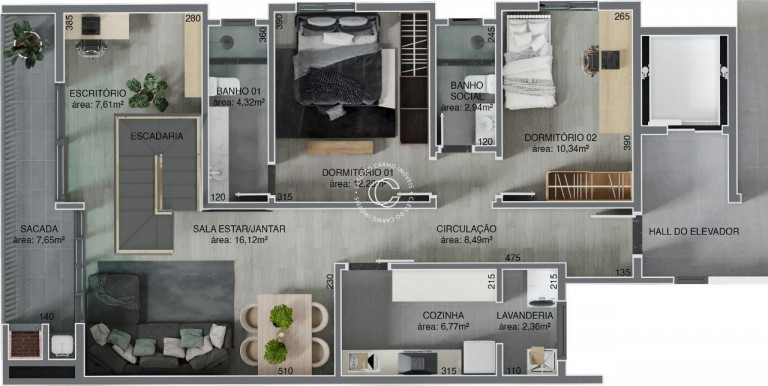 Imagem Cobertura com 2 Quartos à Venda, 190 m² em Nossa Senhora Medianeira - Santa Maria Imagem Cobertura com 2 Quartos à Venda, 190 m² em Nossa Senhora Medianeira - Santa Maria