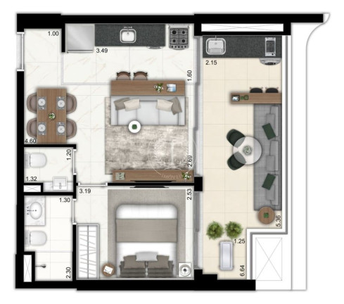 Imagem Apartamento com 1 Quarto à Venda, 50 m² em Vila Pompéia - São Paulo