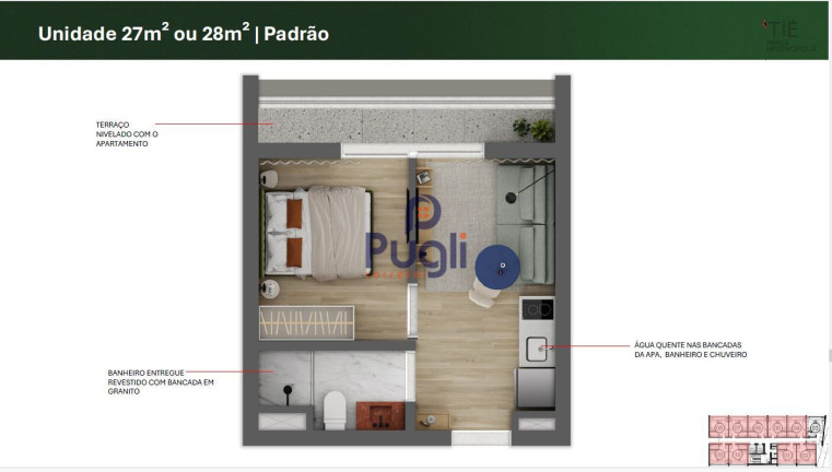 Imagem Apartamento com 1 Quarto à Venda, 27 m² em Consolação - São Paulo