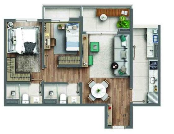 Imagem Apartamento com 2 Quartos à Venda, 68 m² em Butantã - São Paulo