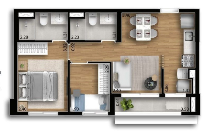 Imagem Apartamento com 2 Quartos à Venda, 44 m² em Centro - Osasco Imagem Apartamento com 2 Quartos à Venda, 44 m² em Centro - Osasco