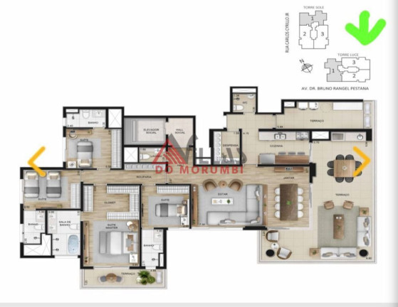 Imagem Apartamento com 3 Quartos à Venda, 230 m² em Morumbi - São Paulo
