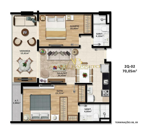 Imagem Apartamento com 1 Quarto à Venda, 28 m² em Stella Maris - Salvador