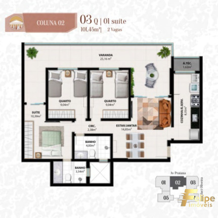 Imagem Imóvel com 3 Quartos à Venda, 80 m² em Praia Do Morro - Guarapari Imagem Imóvel com 3 Quartos à Venda, 80 m² em Praia Do Morro - Guarapari