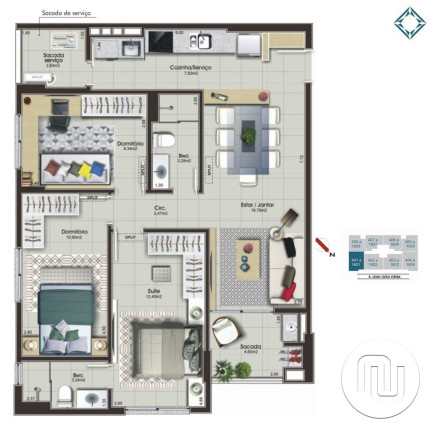 Imagem Apartamento com 3 Quartos à Venda, 156 m² em Campinas - São José Imagem Apartamento com 3 Quartos à Venda, 156 m² em Campinas - São José