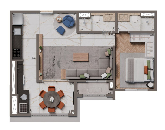 Imagem Apartamento com 2 Quartos à Venda, 74 m² em Santo Amaro - São Paulo